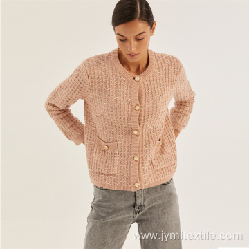 Comfortable Thickened Pearl Button Sweater